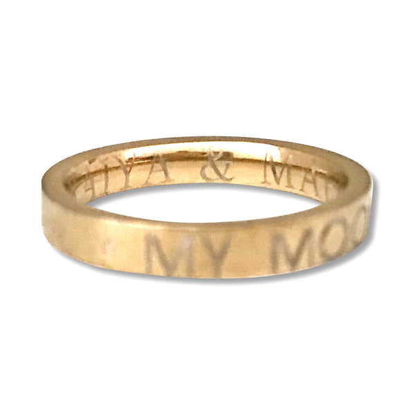 Engrave the inside of a Stainless Steel Ring - Hand to Heart Jewelry