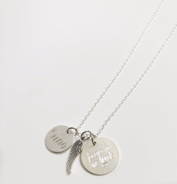 Memorial Necklace - Hand to Heart Jewelry