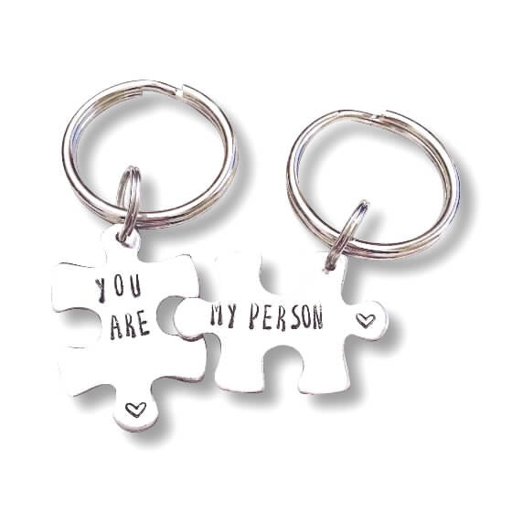 Puzzle Keychain - You're my Person - Hand to Heart Jewelry