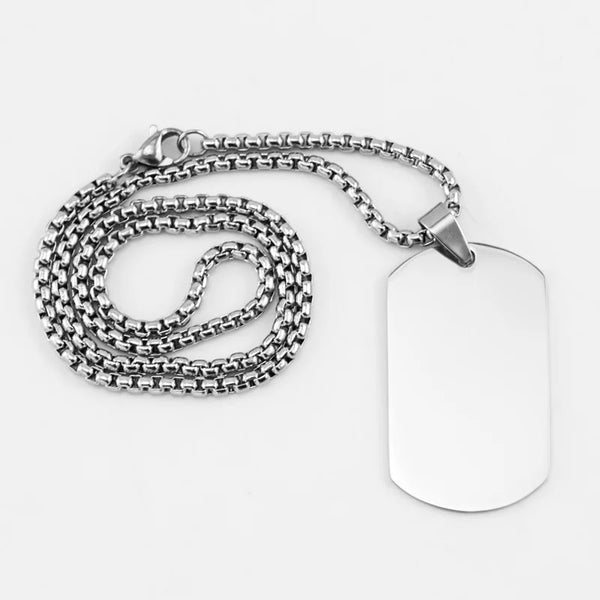 Steel Dogtag Necklace