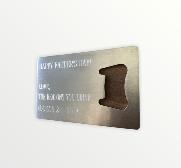 Bottle Opener Wallet Card