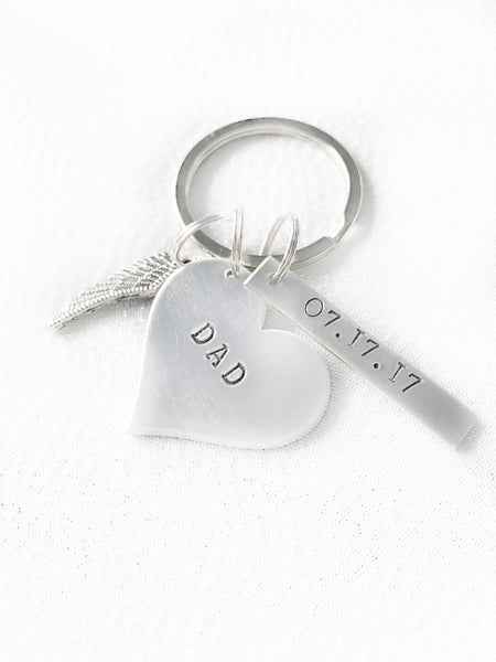 Memorial Keychain - Hand to Heart Jewelry