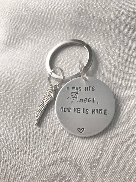 Father Loss Keychain - Hand to Heart Jewelry