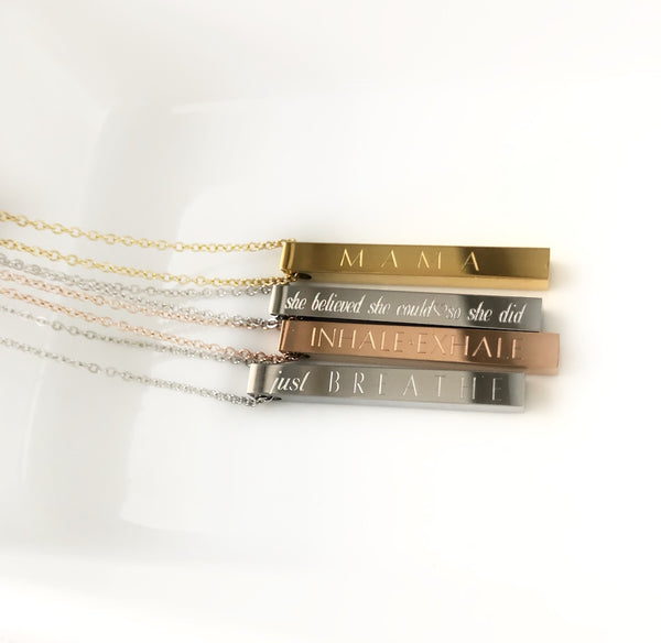 Long Bar Necklace