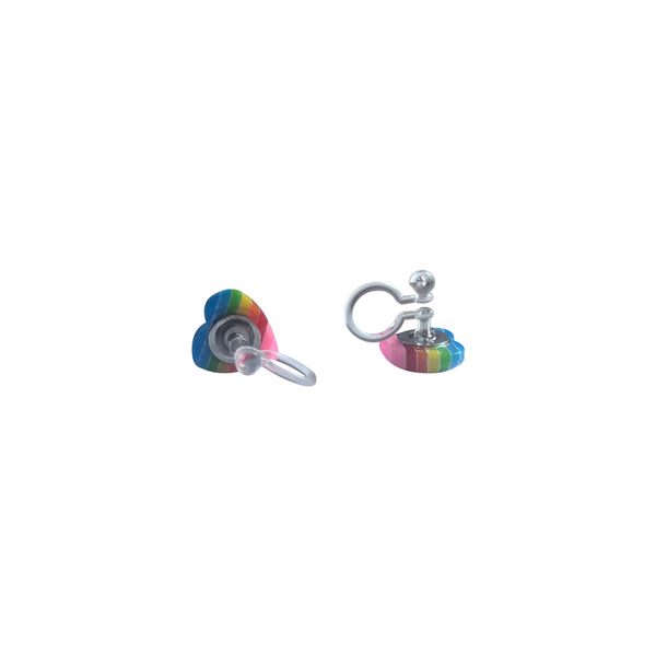 Children's Earrings - Plastic, hypo-allergenic posts - Nickel free earrings -Clip-Ons - Hand to Heart Jewelry