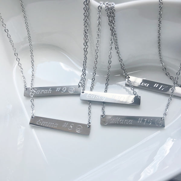 Team Bar Necklaces