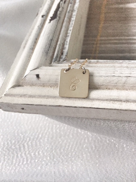 Small Square Necklace - Hand to Heart Jewelry