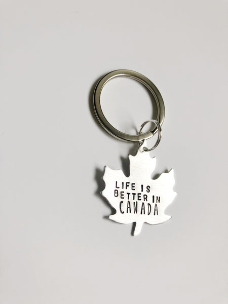 Canadian Keychain - Hand to Heart Jewelry