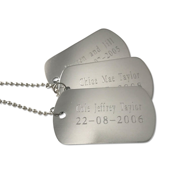 Dogtag Necklace - Hand to Heart Jewelry