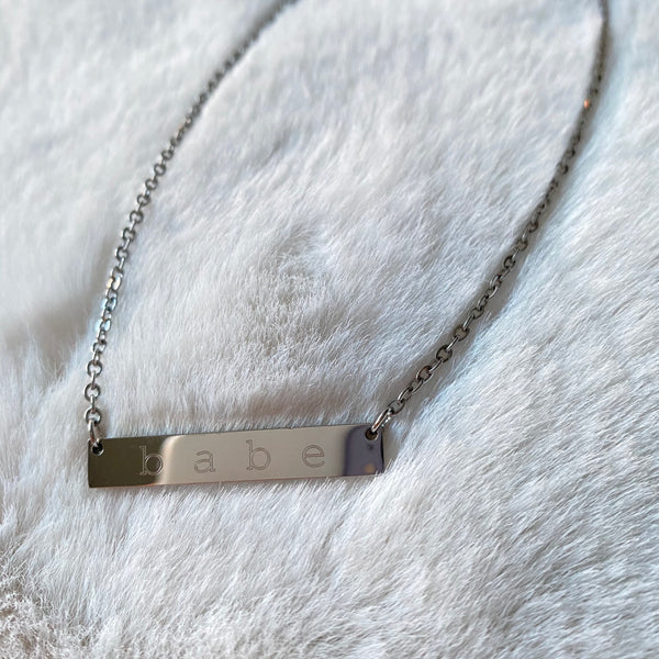 Babe stainless steel necklace