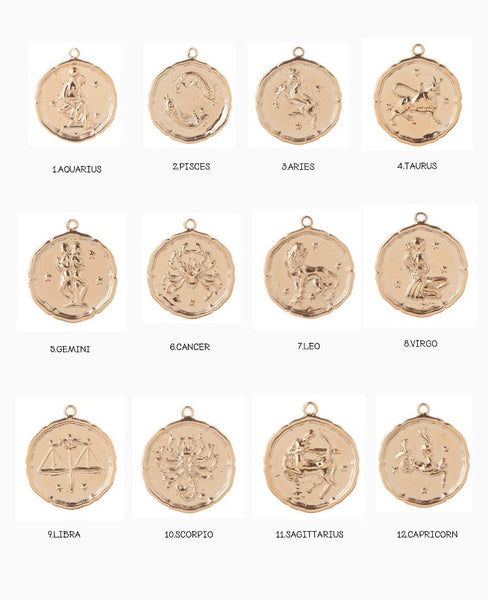 Zodiac Coin Necklace - Hand to Heart Jewelry