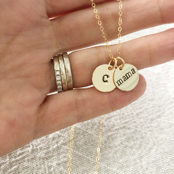 Everyday Disk Necklace - 14K Filled Gold