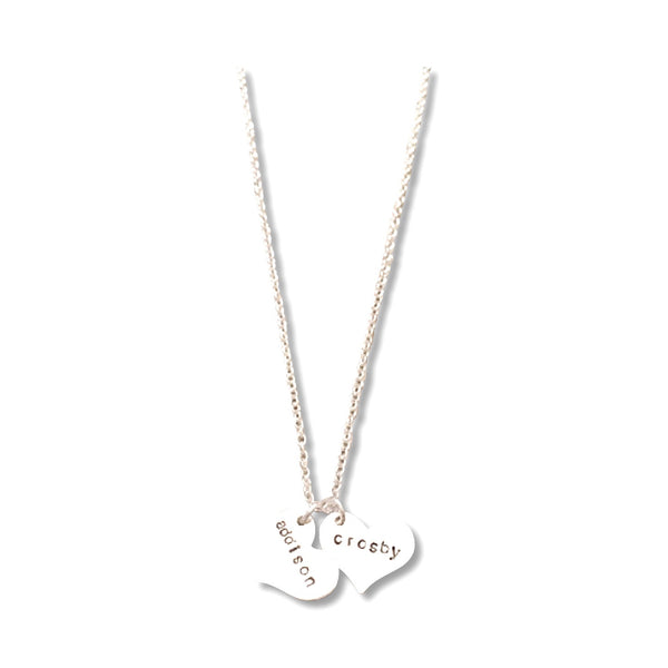 Sweetheart Necklace - Heart Necklace - Sterling Silver - Hand to Heart Jewelry