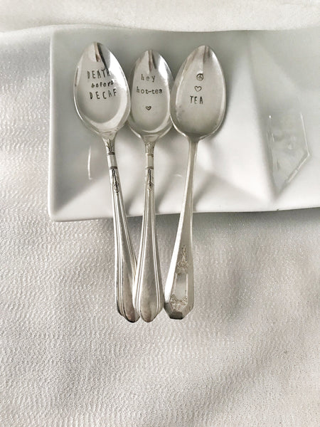 Custom Spoon or Fork - Your Saying - Antique Spoon - Antique Fork - Hand to Heart Jewelry