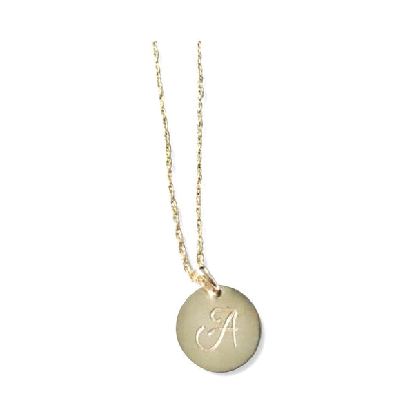 Everyday Disk Necklace - 14K Filled Gold