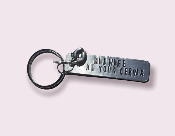 Midwife Keychain - Midwife at your cervix