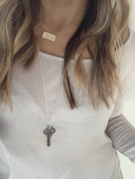 Key to my Heart Necklace - Hand to Heart Jewelry