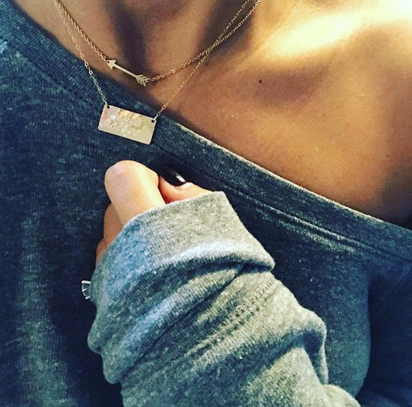 Giftable Tiny Arrow Choker Necklace - Hand to Heart Jewelry