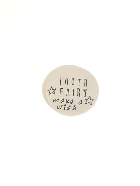 Tooth Fairy Wishing Coin - Tooth Fairy Visit - First Tooth Keepsake - Hand to Heart Jewelry