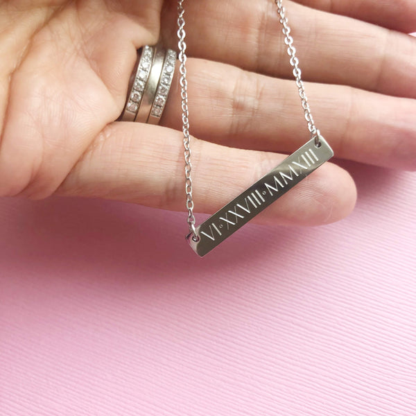 Stainless Steel Bar Necklaces