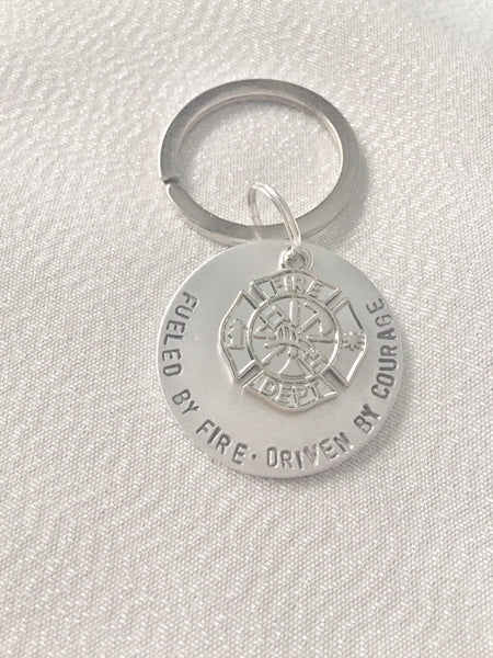 Firefighter Keychain - Hand to Heart Jewelry