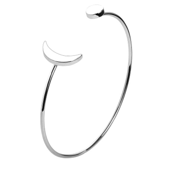 Moon & Star Bangle - Hand to Heart Jewelry