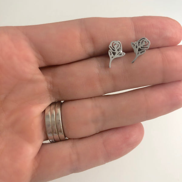 Rose Earrings - Hand to Heart Jewelry