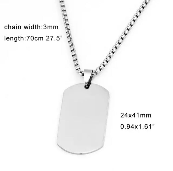 Steel Dogtag Necklace