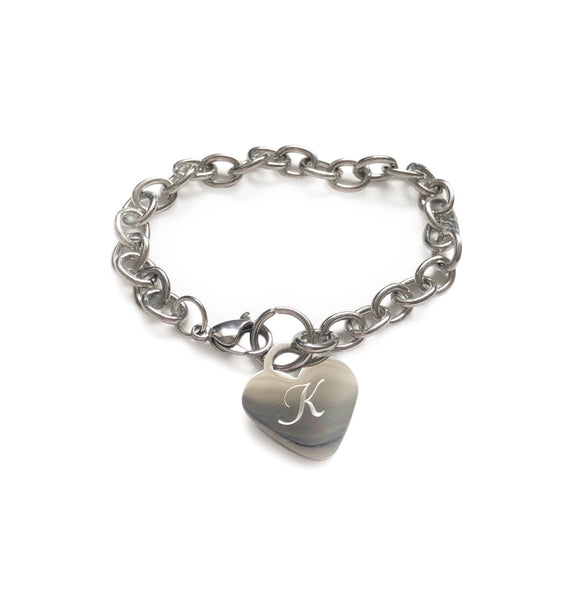 Heart Charm Bracelet - Hand to Heart Jewelry